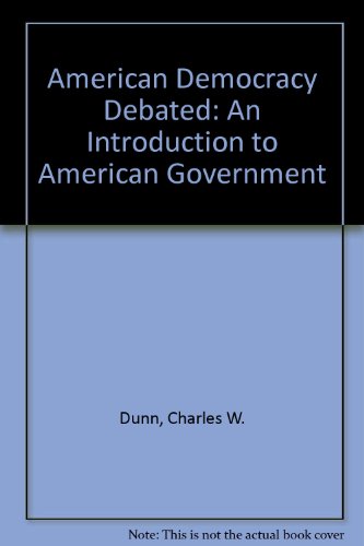 9780673155474: American Democracy Debated: An Introduction to American Government