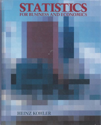 9780673158222: Statistics for business and economics