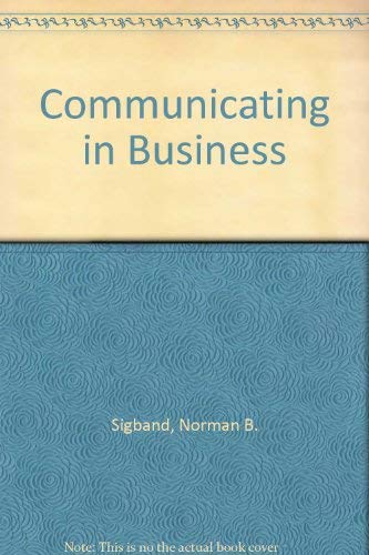 Imagen de archivo de Communicating Business a la venta por Better World Books