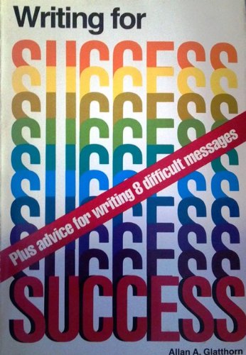 Stock image for Writing for Success for sale by Once Upon A Time Books