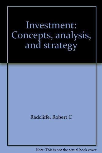 Stock image for Investment: Concepts, analysis, and strategy for sale by HPB-Red