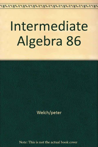 Stock image for Intermediate Algebra for sale by ThriftBooks-Atlanta