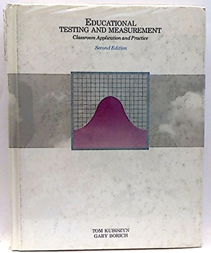 Imagen de archivo de Educational Testing and Measurements a la venta por Better World Books