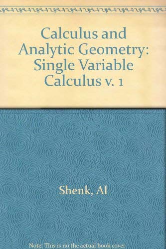 Stock image for Calculus and Analytic Geometry: 001 for sale by A Team Books