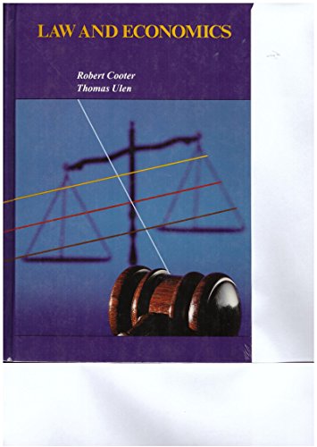 Imagen de archivo de Law and Economics a la venta por Better World Books