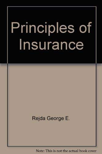 Imagen de archivo de Principles of insurance a la venta por POQUETTE'S BOOKS