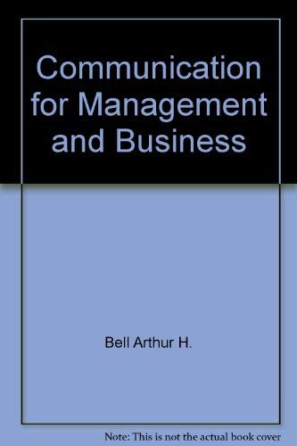 Stock image for Communication for Management and Business for sale by ThriftBooks-Dallas