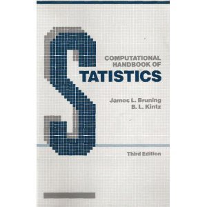 Beispielbild fr Computational Handbook of Statistics zum Verkauf von Better World Books