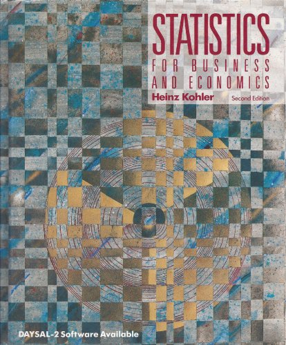 9780673184443: Statistics for Business and Economics