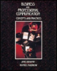 Business and Professional Communication (9780673185600) by Benjamin, James; McKerrow, Raymie E.
