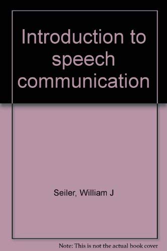 Beispielbild fr Introduction to Speech Communication zum Verkauf von Anybook.com