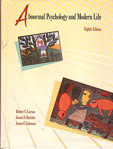 Beispielbild fr Abnormal Psy and Modrn Life, 8th Edition zum Verkauf von a2zbooks