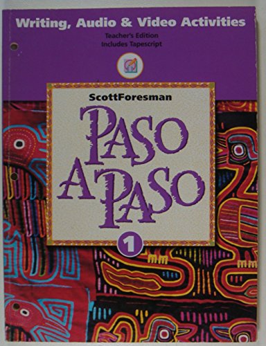 Imagen de archivo de Paso A Paso 1, Writing, Audio and Video Activities Teacher's Edition a la venta por Allied Book Company Inc.