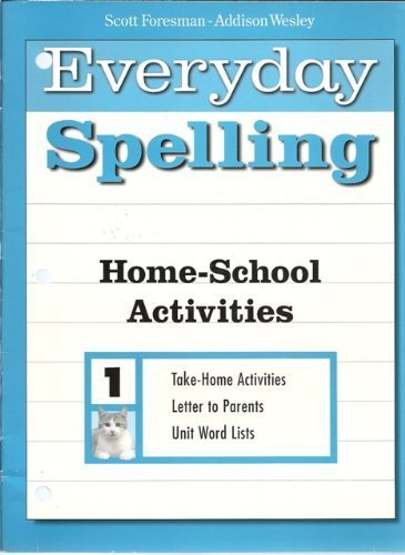 Stock image for Everyday Spelling Home-School Activities Grade 1 for sale by HPB-Red