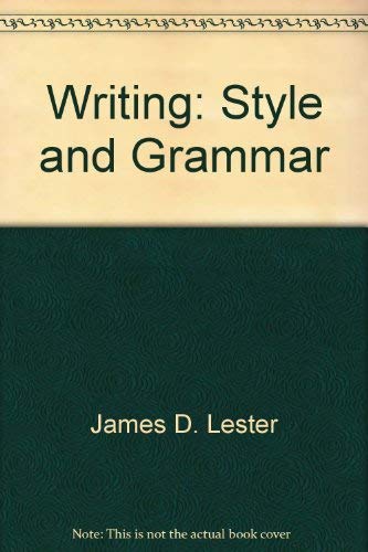 Stock image for Writing : Style and Grammar for sale by Better World Books
