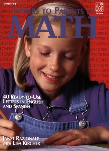 Stock image for Letters to Parents in Math / Grades 4-6 for sale by HPB-Red