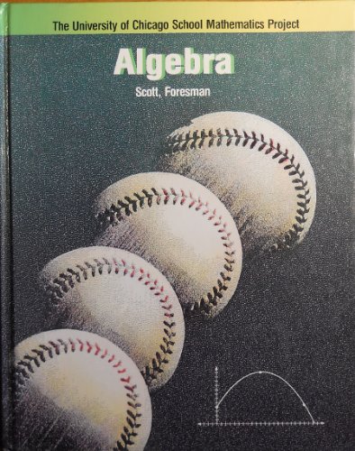 Stock image for UCSMP Algebra (University of Chicago School Mathematics Project) for sale by Goodwill Books