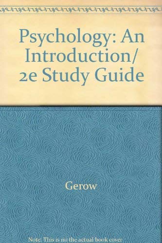 Stock image for Psychology: An Introduction - Study Guide for sale by Top Notch Books