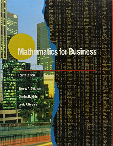 Beispielbild fr Mathematics for Business zum Verkauf von SecondSale