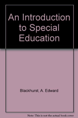 Stock image for An Introduction to Special Education for sale by Wonder Book