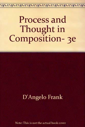 9780673392039: Process and Thought in Composition, 3e