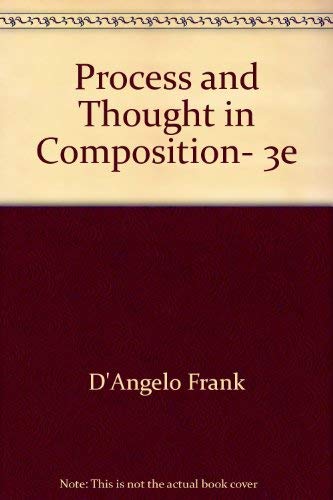 Stock image for Process and Thought in Composition, 3e for sale by HPB-Red