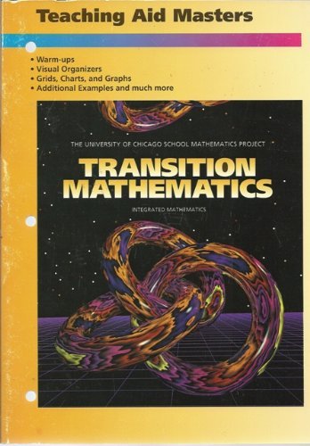 Stock image for Transition Mathematics Teaching Aid Masters (University of Chicago School Mathematics Project) for sale by The Book Cellar, LLC