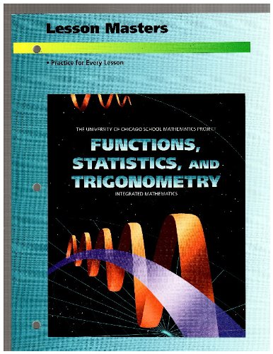 Immagine dell'editore per Lesson Masters (The University of Chicago School Mathematics Project: Functions, Statistics, and Trigonometry: Integrated Mathematics) venduto da Mispah books