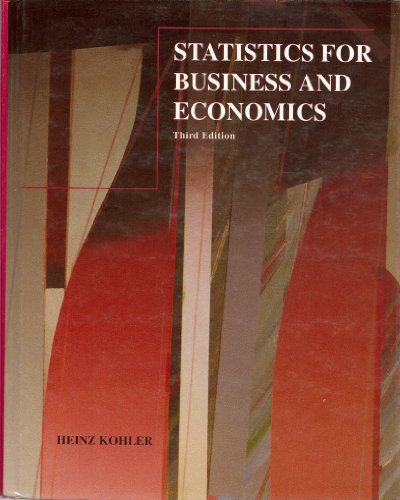 9780673463258: STATISTICS BUSINESS&ECONOMICS