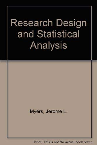 9780673464149: Research Design and Statistical Analysis