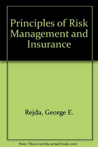 Stock image for Principles of risk management and insurance for sale by HPB-Red