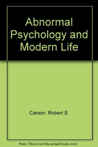 Stock image for Abnormal Psychology and Modern Life for sale by ZBK Books