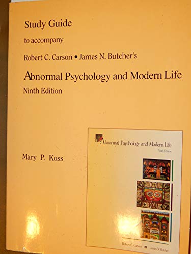 9780673466495: Abnormal Psychology & Modern Life: Study Guide