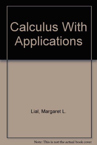 Beispielbild fr Calculus With Applications zum Verkauf von HPB-Red