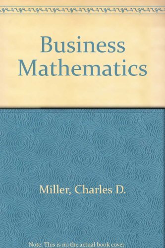 Stock image for Business Mathematics for sale by AwesomeBooks