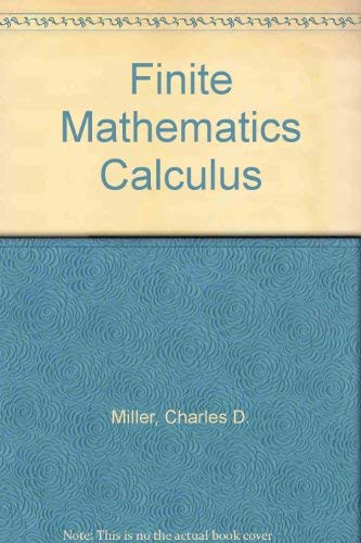 Imagen de archivo de Finite Mathematics and Calculus with Applications Student Solutions a la venta por Better World Books