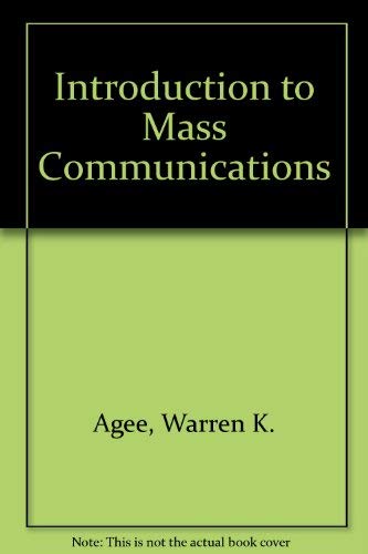 Stock image for Introduction to Mass Communications for sale by HPB-Red