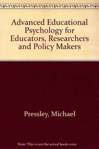 Imagen de archivo de Advanced Educational Psychology a la venta por Better World Books