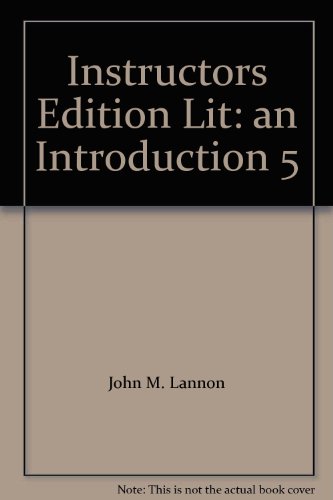 Stock image for Instructors Edition Lit: an Introduction 5 for sale by Redux Books