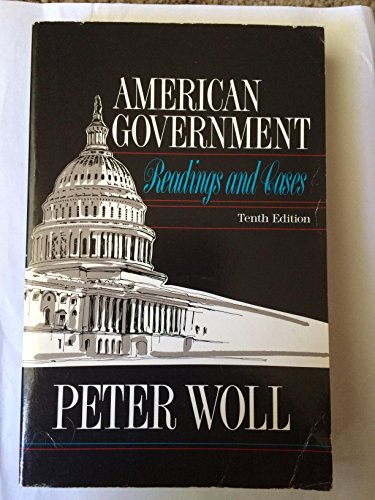 Beispielbild fr AMERICAN GOVERNMENT: READINGS AND CASES. zum Verkauf von Cambridge Rare Books