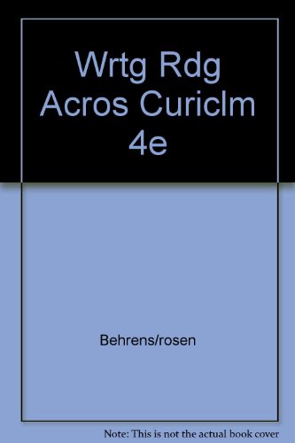9780673521033: Writing and Reading Across the Curriculum
