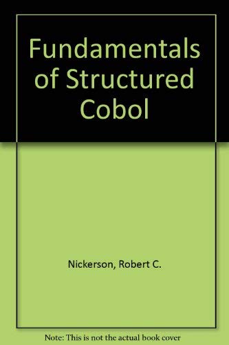 9780673521132: Fundamentals of Structured Cobol