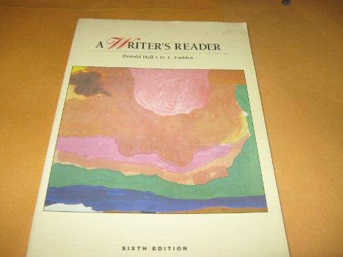 Beispielbild fr A Writer's Reader zum Verkauf von Better World Books