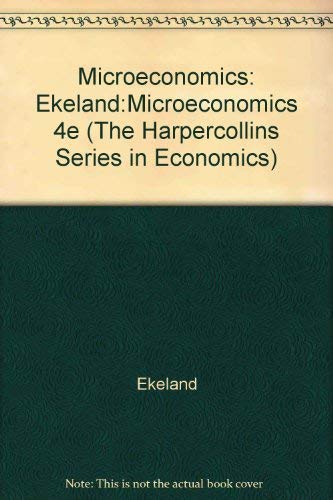 Stock image for Microeconomics (The Harpercollins Series in Economics) for sale by Half Price Books Inc.