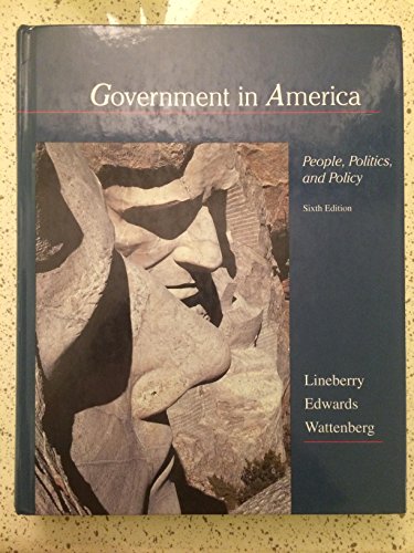 Stock image for Government in America: People, Politics, and Policy for sale by BooksRun