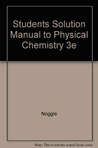 Imagen de archivo de Physical Chemistry a la venta por dsmbooks