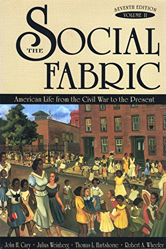 Stock image for The Social Fabric: American Life from the Civil War to the Present for sale by HPB-Emerald