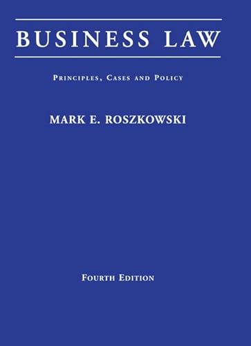 9780673523983: Business Law: Principles, Cases, and Policy