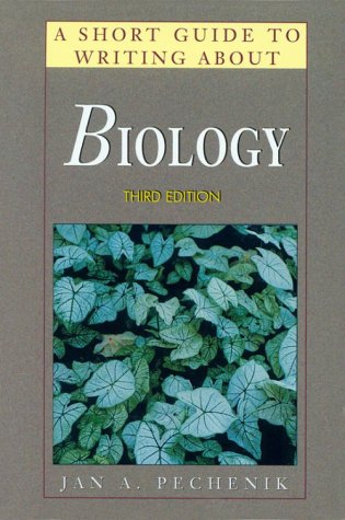 9780673525031: A Short Guide to Writing About Biology