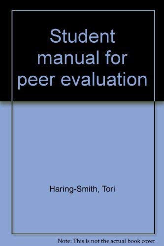 9780673540263: Student manual for peer evaluation
